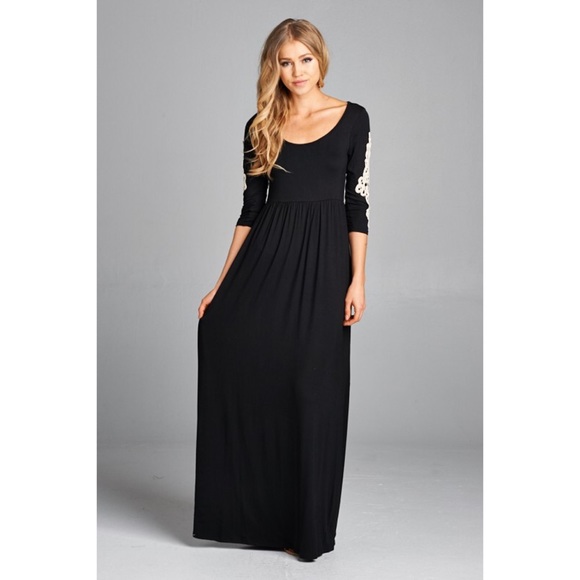 Black Maxi Dress - Picture 2 of 8